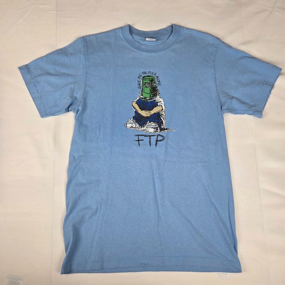 FTP Leave Me Alone Trash Can Graphic T-Shirt M